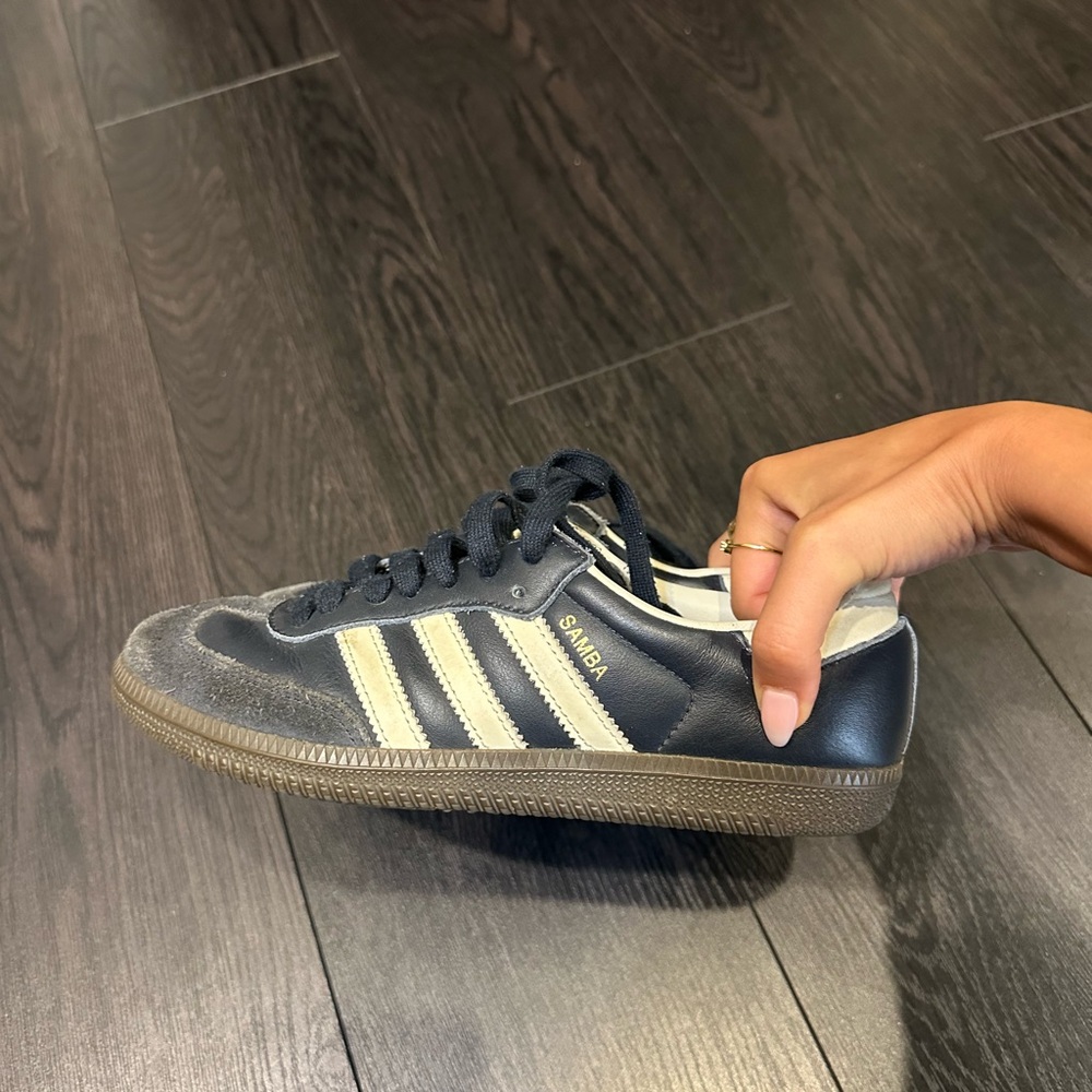 Adidas Samba Black and Cream Sneakers